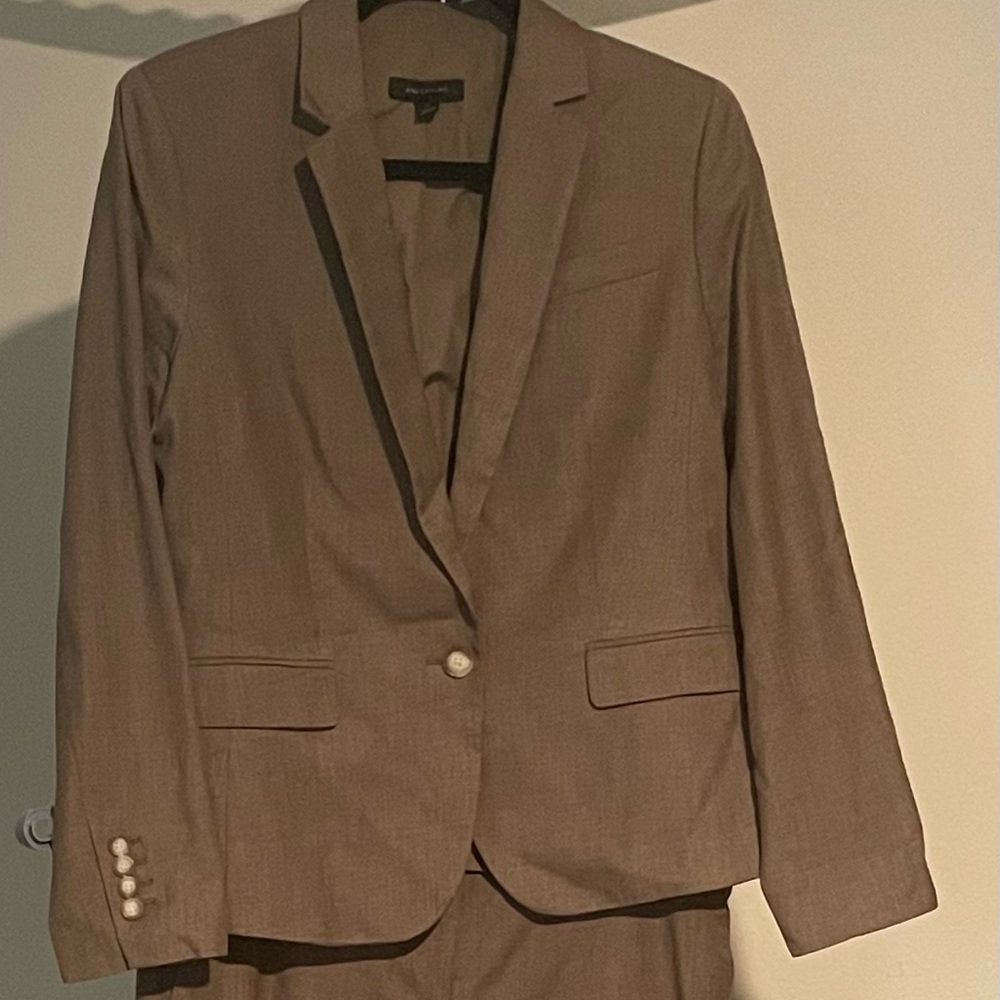 Brown suit by Ann Taylor